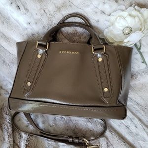 Burberry Somerford Patent Leather Tote